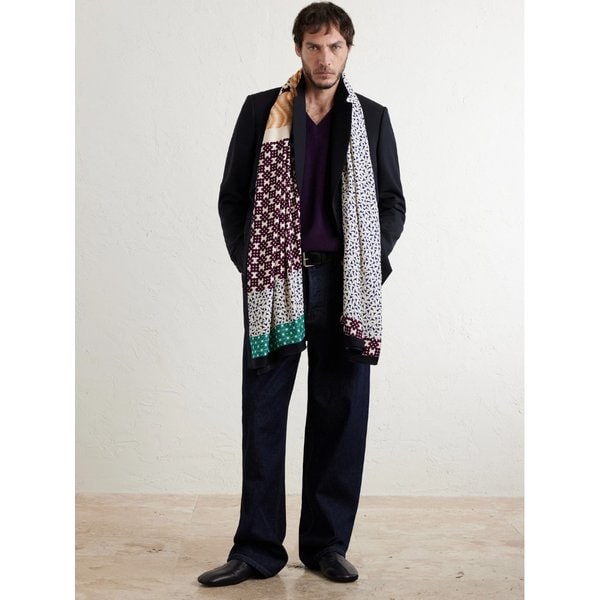 프린트 새틴 스카프 46376663163006369