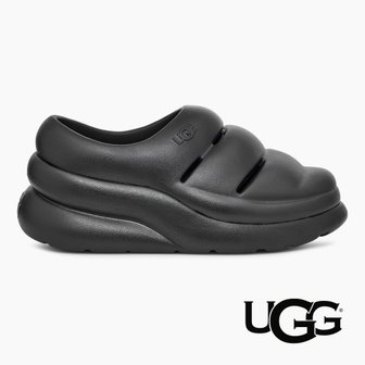 UGG 어그 슬리퍼 스포츠 예 몰드 클로그 블랙 여성 키높이 샌들