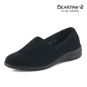 베어파우(BEARPAW)여성 DIANE  소가죽 스웨이드 슬립온 블랙 (K2430001)