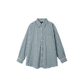 Nerd oversize wrap shirt_black check