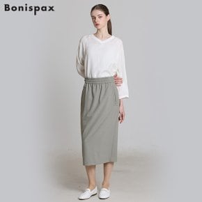 [보니스팍스(Bonispax)] H라인 미들기장 스커트 (택가격: 119000원)