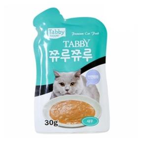 테비 고양이 간식 파우치 쮸루쮸루 새우 (30g x 12개입) (1박스) (S11529156)