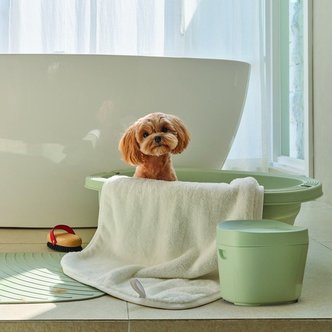 핏펫 [반려동물목욕세트] 핏펫 헤이테일 목욕 세트 모음 욕조, 욕실 의자, 매트, 타올
