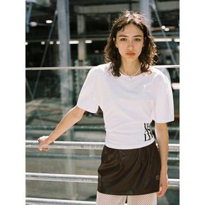 JANICE TIE BACK T SHIRT_WHITE