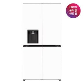 [LG전자공식인증점] LG 디오스 얼음정수기 냉장고 W825GWW182S (817L)