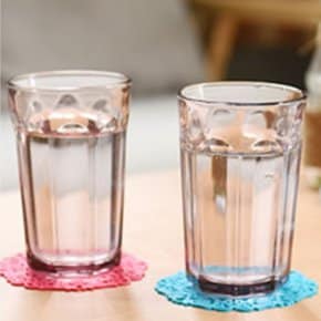예쁜 실리콘 컵받침 컵 코스터 찻잔 코스타 컵받침대 원형 레이스