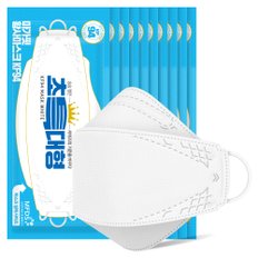 KF94 숨숨 초특대형 흰색 마스크 (1매입x10팩)