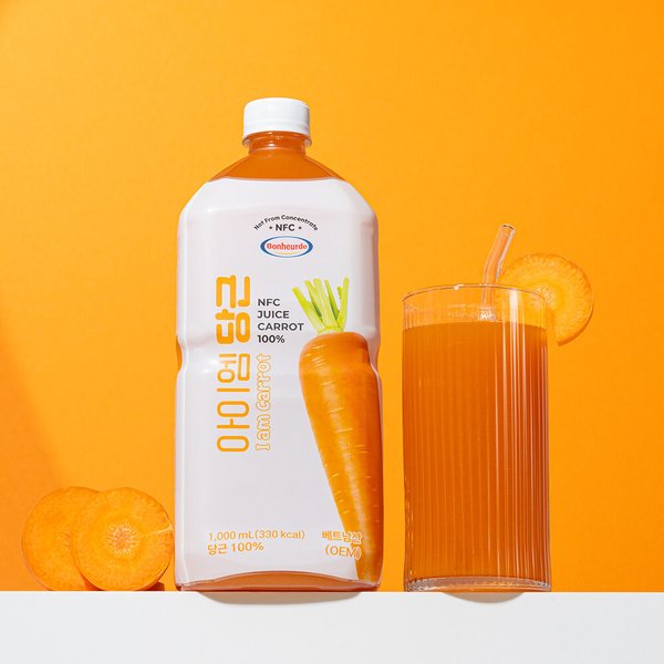 [100% NFC 착즙] 보넬드 아이엠 당근 주스 즙 1L 8개