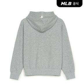 [엠엘비코리아공식] 베이직 스몰로고 오버핏 투웨이 후드집업 CHW (Melange Grey)