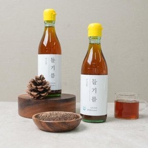 통들깨 저온압착 순수 들기름 350ml x 2병