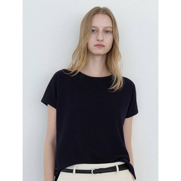 레글런 와플 티셔츠 네이비 amr2323