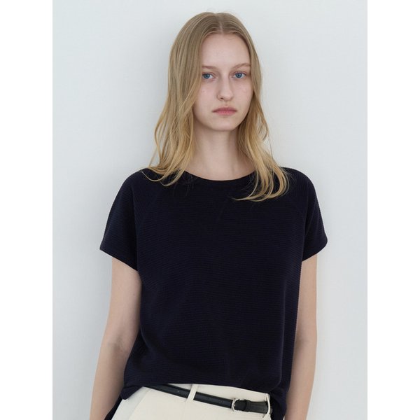 레글런 와플 티셔츠 네이비 amr2323