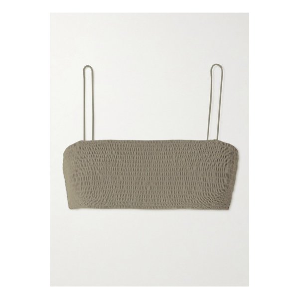 셔링 스트레치 비키니 탑 라이트 그레이 1647597339494951