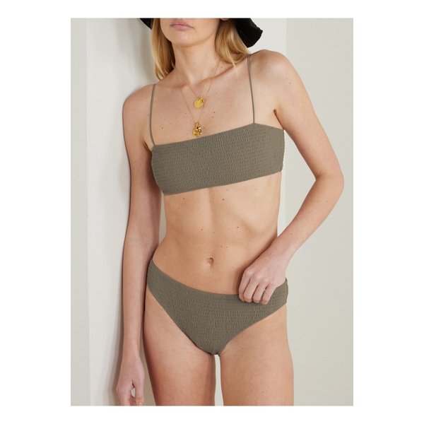 셔링 스트레치 비키니 탑 라이트 그레이 1647597339494951