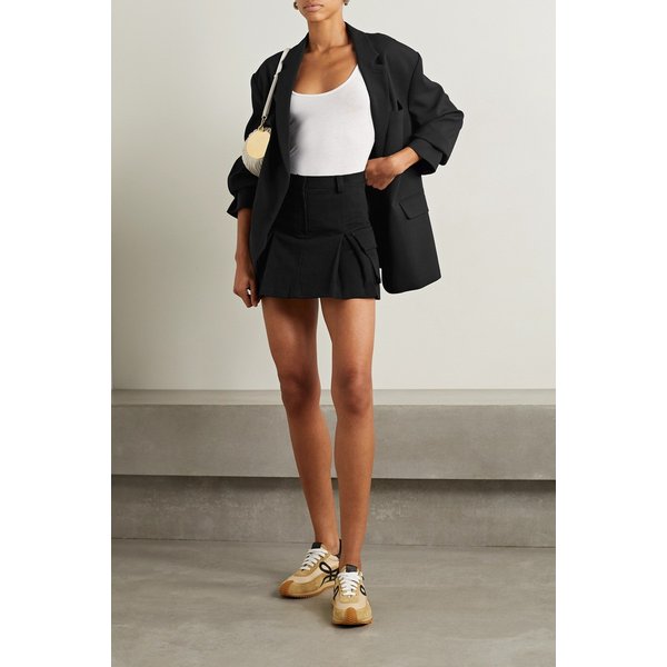 더프랭키샵 오드리 플리츠 코튼 트윌 미니 스커트 1647597328992322