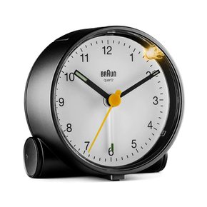 탁상 시계 알람 SNOOZE 무소음 자명종 미니 레트로 인테리어 책상 BC01BW