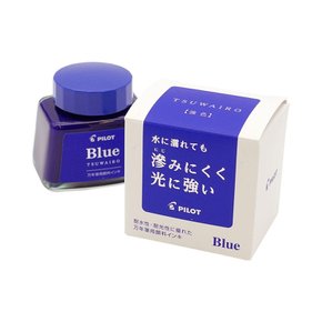 만년필 용 병 잉크 TSUWAIRO  강색 30ml 안료 잉크 [블루] INK-30TW-