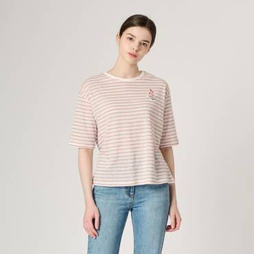 BCBG 스트라이프 세일링 티셔츠 B4M4X480