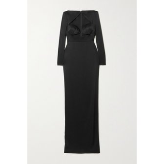 ALEX PERRY 알렉스 페리 Cohan Cutout Satin-crepe Maxi Dress 블랙 33258524072263008