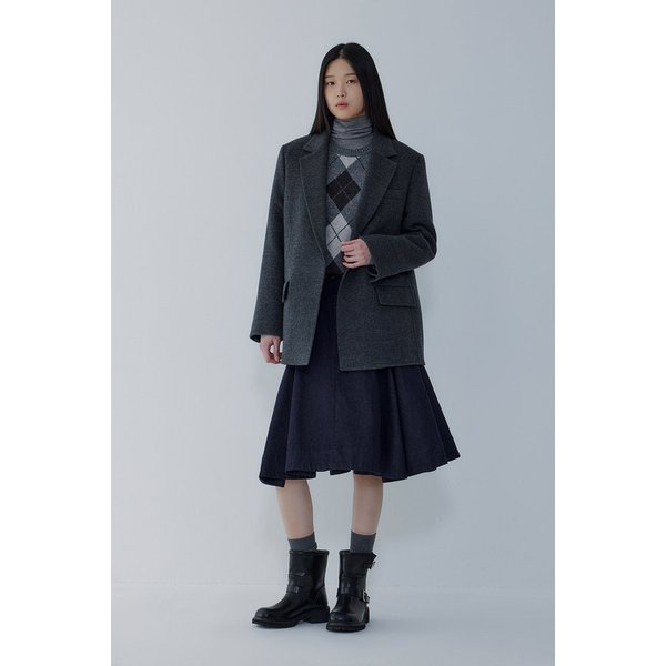 울 블렌드 오픈 프론트 자켓 7115410X91169