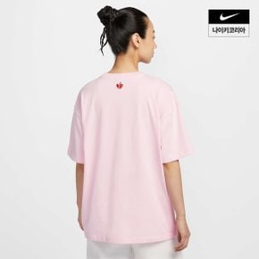 여성 나이키 스포츠웨어 오버사이즈 티셔츠 IB5577-663
