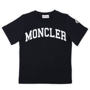 몽클레어 24 S/S 키즈 로고 패치 빅 레터링 반팔(네이비) 8C00002 83907 778