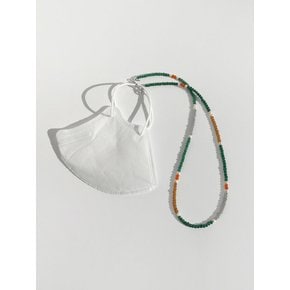 beeds mask strap (green)