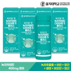 체지방 컷 녹차카테킨 다이어트5 플러스 120정x5개(10개월분)