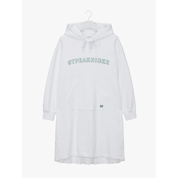 플리츠 디테일 후드 원피스