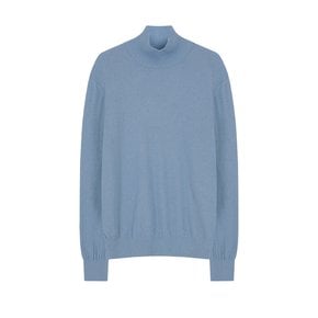 Wool soft turtleneck Knit (Aqua marine)