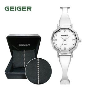 가이거(GEIGER) 여성 다이아몬드 팔찌시계 GE21200WS 팔찌세트