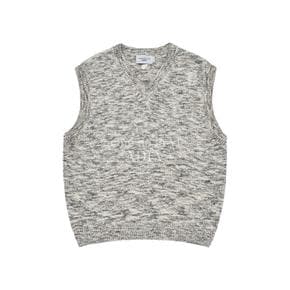 SYMBOL LOGO MULTI COLOR V NECK KNIT VEST GREY V넥 심볼멀티