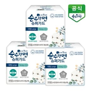 생리대 슈퍼가드 대형 14P x 3팩