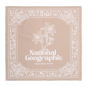 N265AAC070 그래픽 반다나 BEIGE