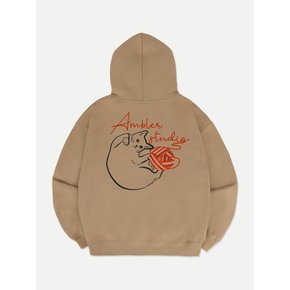 A Stray cat Hoodie AHP1117 (Beige)