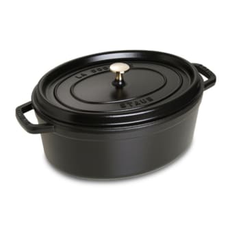  스타우브 Staub 캐서롤 꼬꼬떼 무쇠냄비 타원형 블랙 33cm