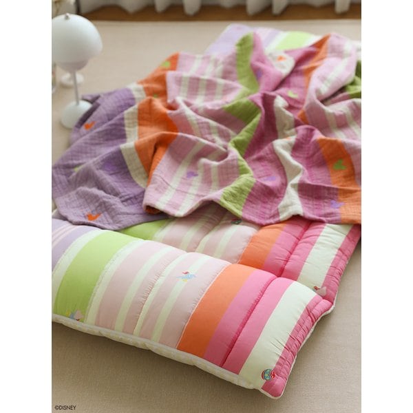 [디즈니] 미키 자수 3중 거즈블랭킷 리시안셔스