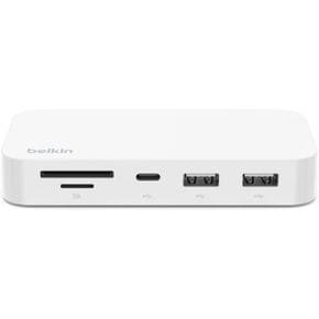 영국 벨킨 허브 Belkin 6in1 USB Type C Hub iMac 24 inch Rear Mounted Docking Station with S