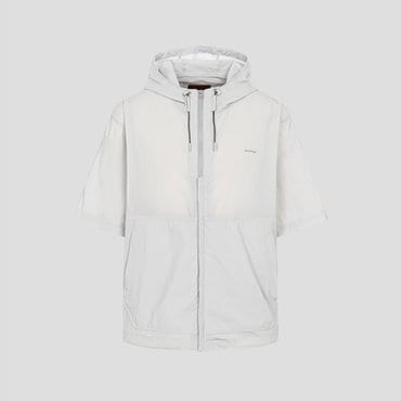빈폴 [BEANPOLEKNAP] 후드 패커블 반소매 점퍼  라이트 그레이 (BC5739N012)