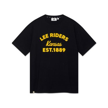 LEE 리 라이더스 타이포 티셔츠 블랙 LE2502ST24BK