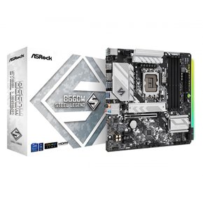 ASRock B660M Steel Legend Intel B660 CPU(LGA1700) B660 Micro ATX 마더보드 시리즈 대응