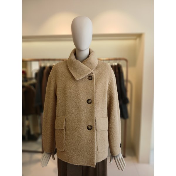 [여주점] 씨씨콜렉트 수리알파카카울넥더블숏코트 E254msg158