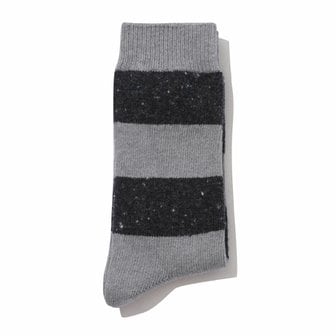 커스텀멜로우 nep yarn wool stripe socks_CALAX24516GYX