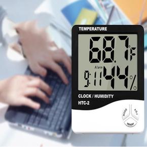 아트박스/프로메딕 5in1 선명 큼직 디지털 온도계 습도계 탁상 알람 시계