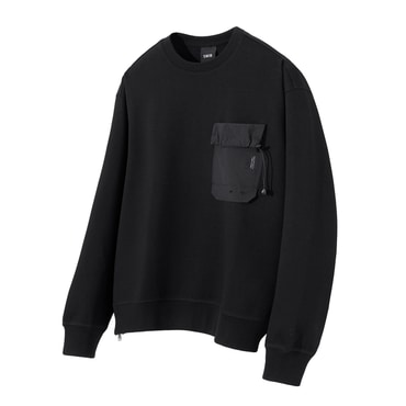 스위브 Edge Slit Pocket Sweatshirt  Black  _P348901160