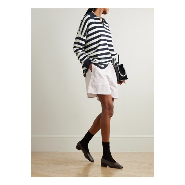 아치4 빅토리아 오버사이즈 스트라이프 캐시미어 폴로 스웨터 네이비 1647597357819593