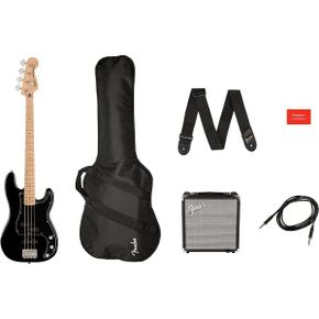 일본 펜더 재즈베이스 Squier by Fender Precision 베이스 기타 키트 어피니티 시리즈 로렐 지판