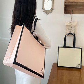 (스타일하우스)에코백 캔버스가방 심플한 무지 선물 포장용 부직포가방 쇼핑백