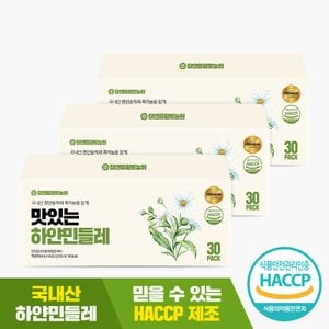 참앤들황토농원 맛있는 하얀민들레 진액 90ml x 30포 3박스