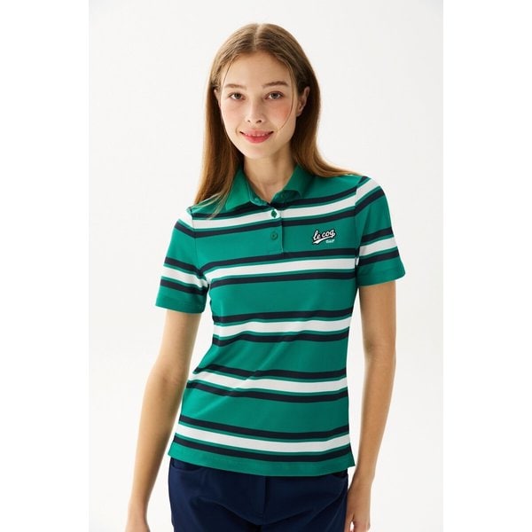 [여주점] 여성 멀티 스트라이프 카라 티셔츠 GR122LTS32 GREN